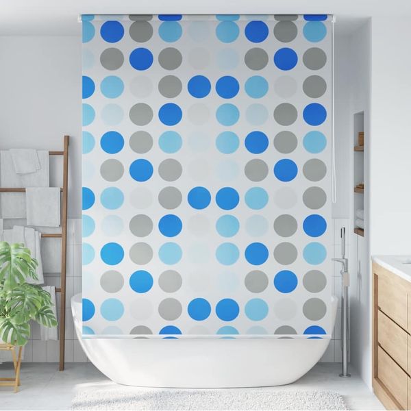 vidaXL Duschrollo 160x240 cm Kreismuster 142857