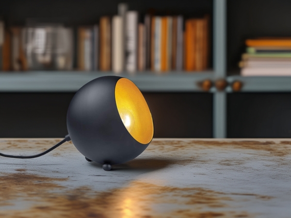 Tischleuchte in schwarz gold für Ihr Schlafzimmer BILLY