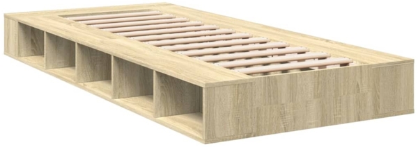 vidaXL Bettgestell Sonoma-Eiche 90x200 cm Holzwerkstoff 3280519 Bild 5