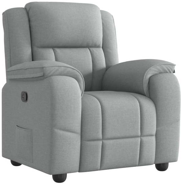 vidaXL Relaxsessel Hellgrau Stoff 4015700