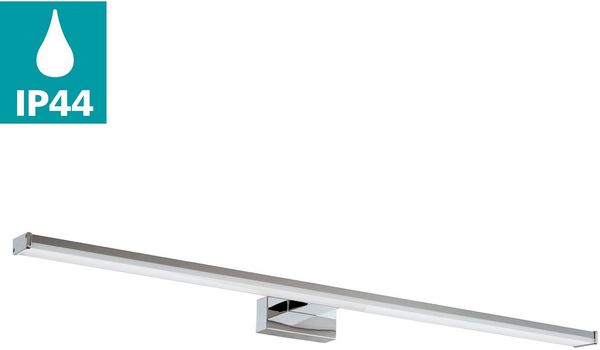 Eglo 96066 Badezimmer Spiegelleuchte Pandella 1 Stahl chrom silber, Kunststoff weiß 14W L:78cm H:4cm 4000K
