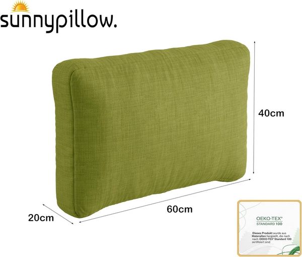 sunnypillow Palettenkissen Palettenpolster für Palettenmöbel für Haus und Garten