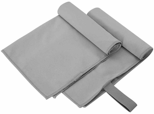 vidaXL Sporthandtücher 2 pcs Dunkelgrau 50 x 30 cm 42011462