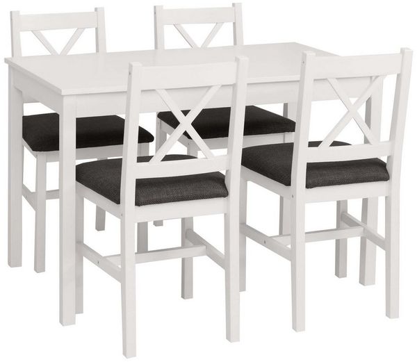 MCW Sitzgruppe MCW-F77-SMP, (5-tlg), Stabiler Tisch mit pflegeleichter Oberfläche