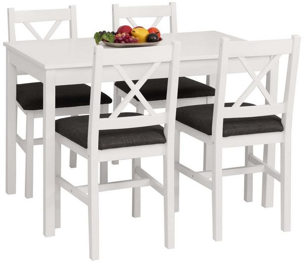 MCW Sitzgruppe MCW-F77-SMP, (5-tlg), Stabiler Tisch mit pflegeleichter Oberfläche