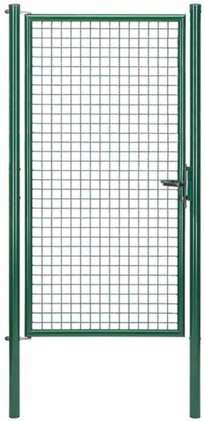 Gartentor 1-flügelig 100x200 cm grün Wellengitter