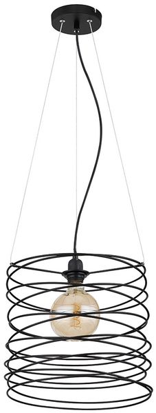 RGB LED Hängeleuchte, Gitter-Design, schwarz matt, H 128 cm