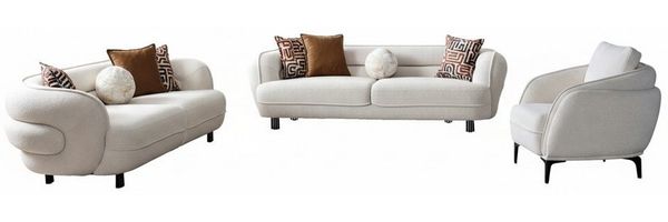 Palms-Store Sofa Set Marsilia 3 Trendfarben zur Auswahl, inkl. Zierkissen