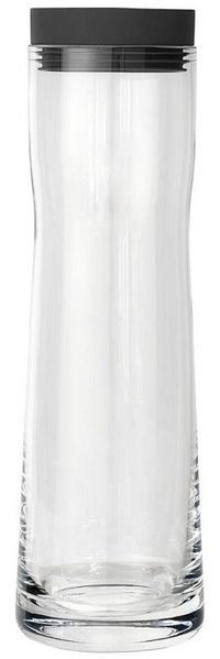 blomus SPLASH Wasserkaraffe, Magnet, Edelstahl poliert, Glas klar, Silikon, H 29. 5 cm, Ø 9 cm, V 1 l, 63785