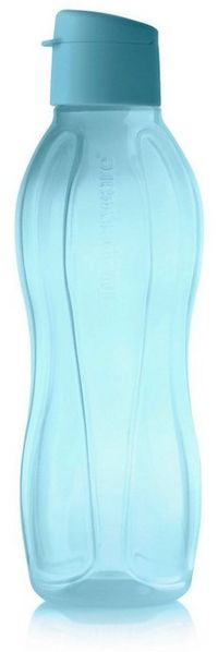 TUPPERWARE Trinkflasche Tupperware EcoEasy Trinkflasche 750ml in blau mit Clipverschluß