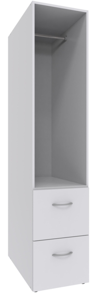 Mehrzweckregal >MRK Multiraumkonzept< in WEISS - 40x185x68cm (BxHxT)