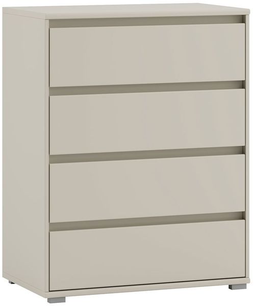 Kommode Ivana / Ikarus, Holzwerkstoff, Beige, Braun, 80 x 103 x 48 cm