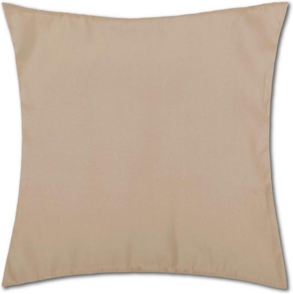 Kissenhülle Dekokissen Kissenbezug Microfaser - viele Größen und Farben Sandgrau 30 x 30 cm