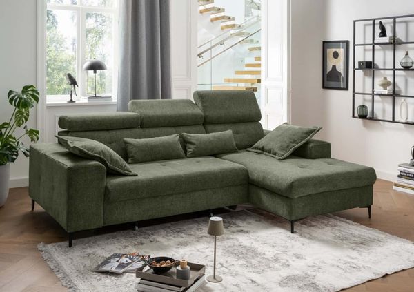 Sofa Neapel von Benformato mit Sitzvorschub und Staukasten