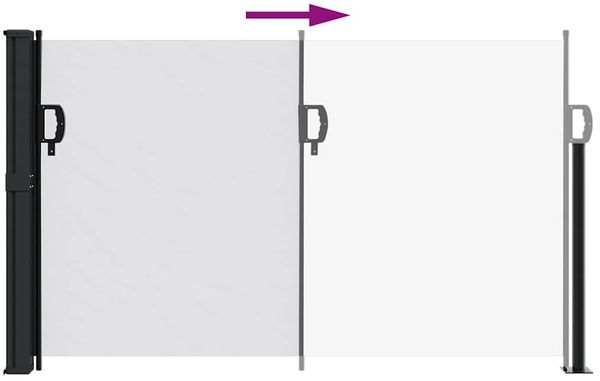 vidaXL Seitenmarkise Ausziehbar Weiß 117x300 cm 4004286 Bild 5