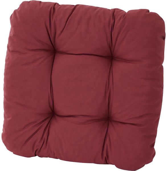 SUNNY XL Sitzkissen universal 46x46x7 cm Uni Rost 50% Baumwolle 50% Polyester Sitzkissen für Stühle, Bänke oder Gartenmöbel, bequem und pflegeleicht