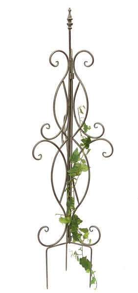 DanDiBo Rankhilfe Metall Rankgitter 125 cm 93998 Kletterhilfe Bodenstecker Blumenhalter Ranksäule