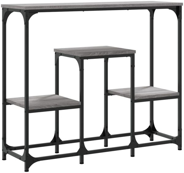 vidaXL Konsolentisch Grau Sonoma 89,5x28x76 cm Holzwerkstoff 833386 Bild 6