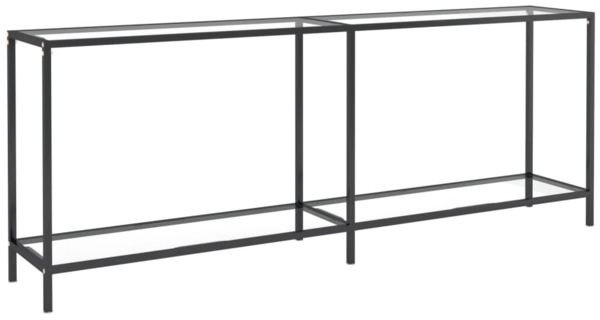 Konsolentisch Transparent 200 x 35 x 75,5 cm Hartglas [331706]