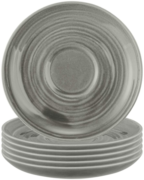 Seltmann Weiden Terra Teeuntertasse ø 13,5 cm 6er Set - Perlgrau
