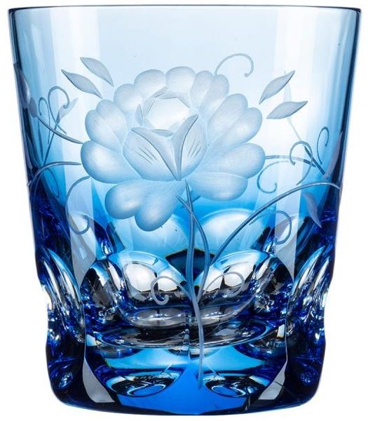 Becher Kristall Rose aqua (8,5 cm)