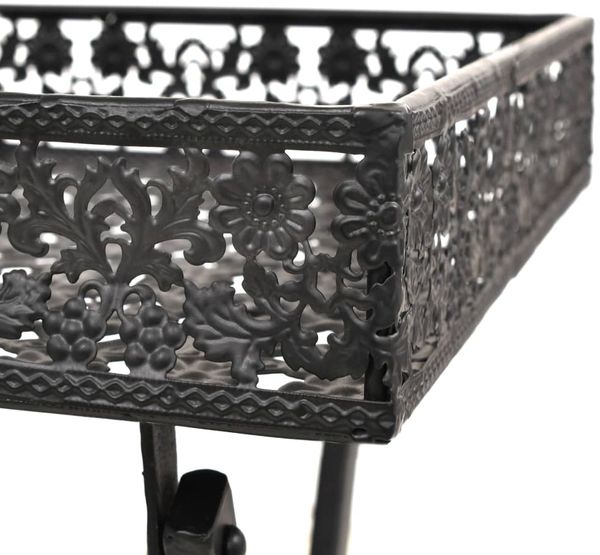 vidaXL Beistelltisch Klappbar Vintage Metall 58 x 35 x 72 cm Schwarz 245941 Bild 6