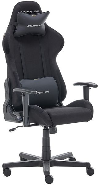 Gaming-Stuhl >DXRACER FORMULA< Armlehnen, Kopfpolster, Wippfunktion, schwarz - 65x121x65cm (B/H/T)