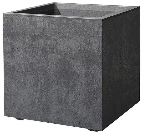 Deroma Pflanztopf Millenium Kunststoff anthrazit 39 x 39 cm
