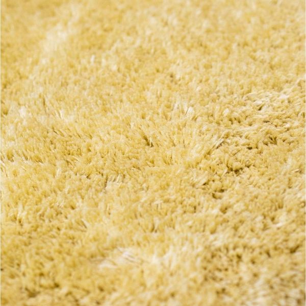 Carpetia Teppich Teppich Wohnzimmer Shaggy Flokati weicher Langflor Hochflor Gold, rund, Höhe: 18 mm