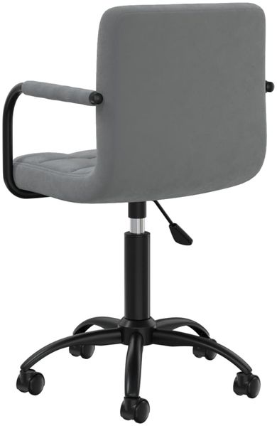 vidaXL Esszimmerstühle 4 Stk. Drehbar Dunkelgrau Samt [3088013] Bild 5
