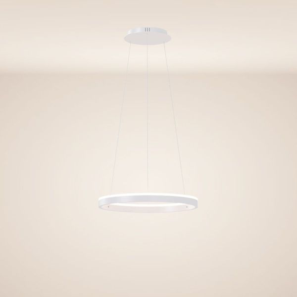 s.luce LED Ring Pendelleuchte rund Direkt oder Indirekt Weiß Ø 40cm