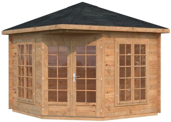 Palmako Holz-Pavillon Melanie 280x280 cm inklusiveFußboden Holzpavillon natur