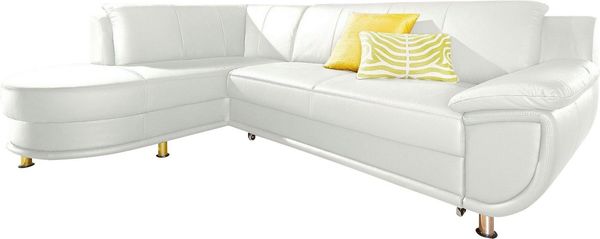 TRENDMANUFAKTUR Ecksofa Rondo, zeitlos und elegant, bequem, L-Form, wahlweise mit Federkern, wahlweise mit Bettfunktion
