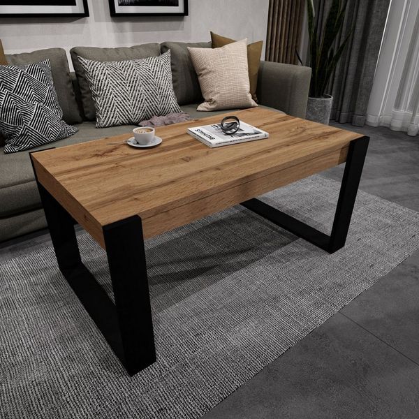 Raumhirsch Furniture Couchtisch Karo II modern & stabil fürs Wohnzimmer aus Holzwerkstoff