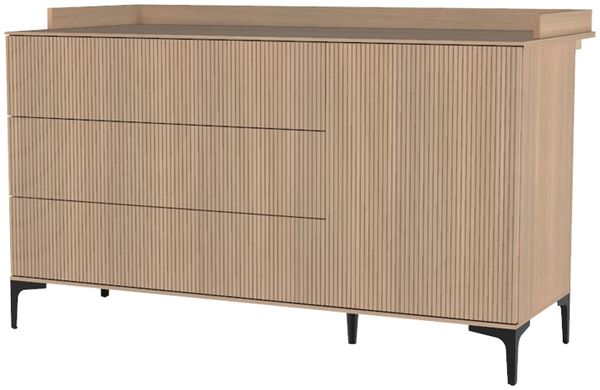 Kidsmill Wickelaufsatzplatte XL - Levi - Eiche Bra