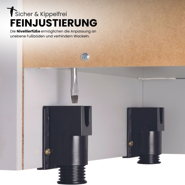 bümö Rollladenschrank in Buche/Silber mit Bogengriff - Vertikal Jalousieschrank 90 cm breit, Aktenschrank abschließbar, Büroschrank für Ordner & Co, SET90-6-S-BM Bild 6