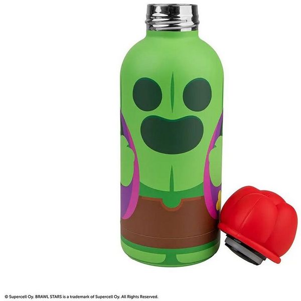 Cinereplicas Trinkflasche Brawl Stars Spike Trinkflasche - Isolierte Edelstahlflasche (350 ml)
