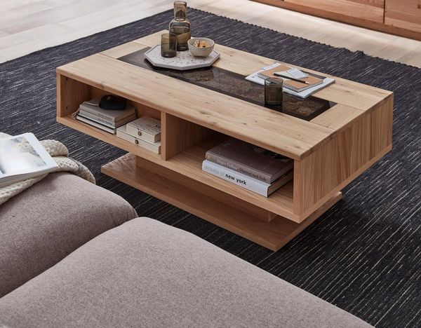 Couchtisch Dublin / Donna, Holzfarben, 115 x 43 x 65 cm