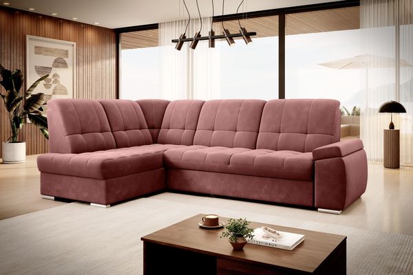 Wohnideebilder Sado Rosa Couchgarnitur CO-SAD-LT-24LU