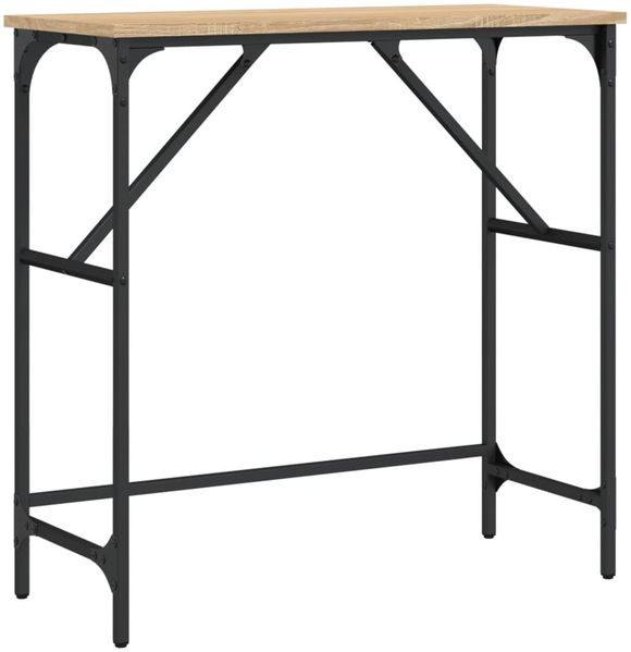 Konsolentisch, Beistelltisch, Konsole Sonoma-Eiche 75x32x75 cm Holzwerkstoff