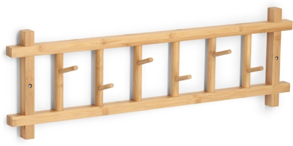 ZELLER Wandgarderobe 13819 aus FSC-zertifiziertem Bambus / Hängegarderobe