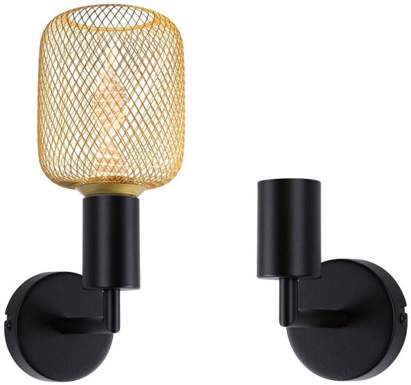 Paulmann 71139 Wandleuchte Ravi E27 schwarz matt IP44