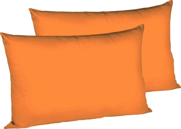 fleuresse Kissenbezug Colours Mako Satin, 100% Baumwolle, mit Reißverschluss, (2 Stück), Mako Satin, glänzend, glatt, Premium Qualität