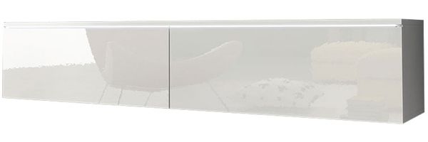 Lowboard ""Lowboard D"" TV-Unterschrank 140x32x30cm weiß Hochglanz grifflos