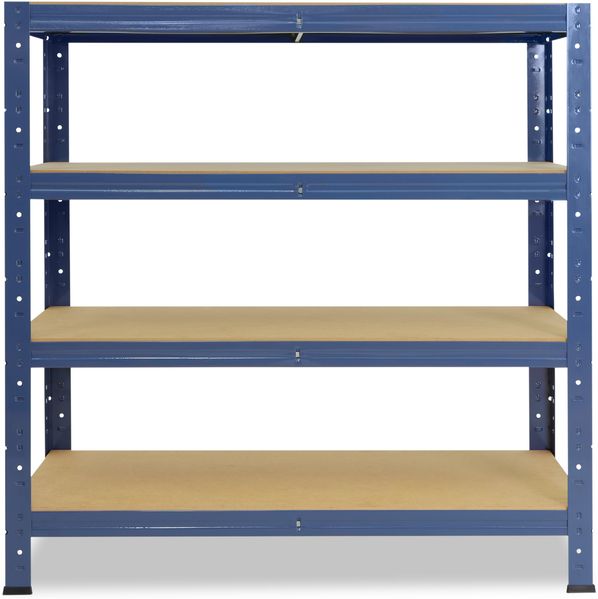 shelfplaza HOME 100x60x30 cm Schwerlastregal in blau mit 4 Böden und 175 kg Traglast pro Boden Bild 4