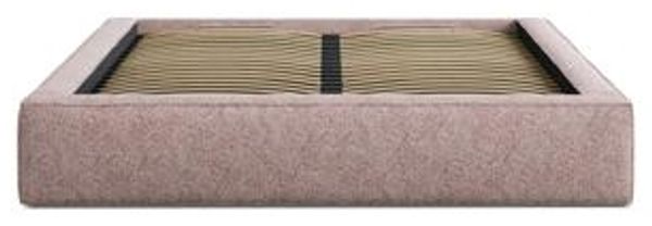 Micadoni Bett Simon Strukturierter Stoff Rosa Melange 180x200