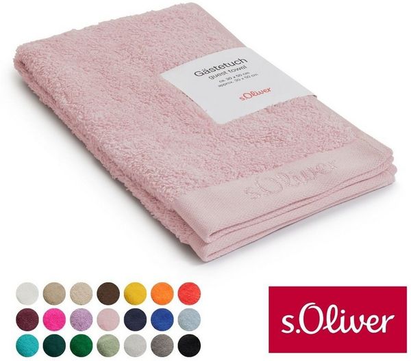 s.Oliver Handtuch, Walkfrottier (1-St), besonders weich und saugfähig, Rosa, 30x50 cm