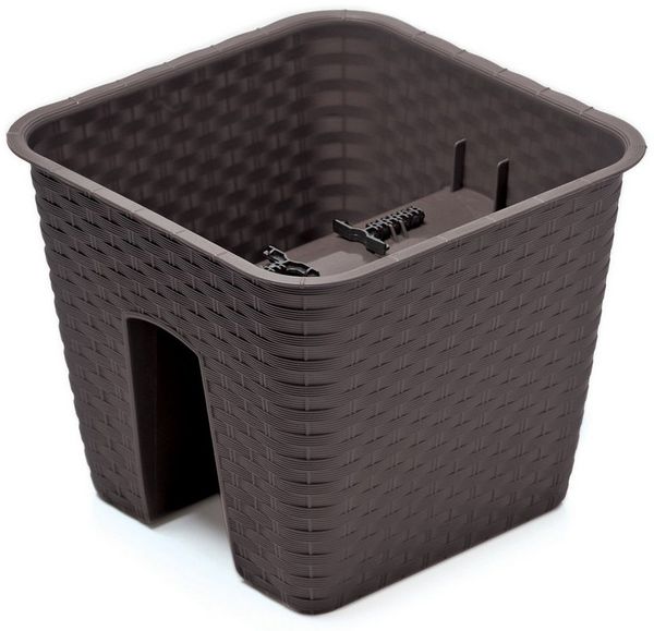 Annastore Balkonkasten Blumenkasten für Geländer und Brüstungen - Pflanzkasten für Geländer, Geländerkasten, Blumentopf, Geländertopf