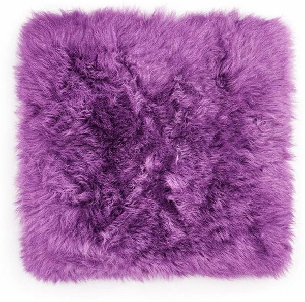 Provellus Sitzkissen Vegane Sitzauflage 40x40 cm Felloptik weich & waschbar