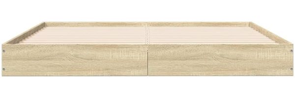 vidaXL Bettgestell ohne Matratze Sonoma-Eiche 160x200 cm Holzwerkstoff 842009 Bild 4